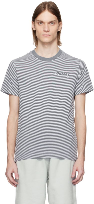 T-shirt Burberry Burberry Cotton Striped T-Shirt Grå | 8109141, 0