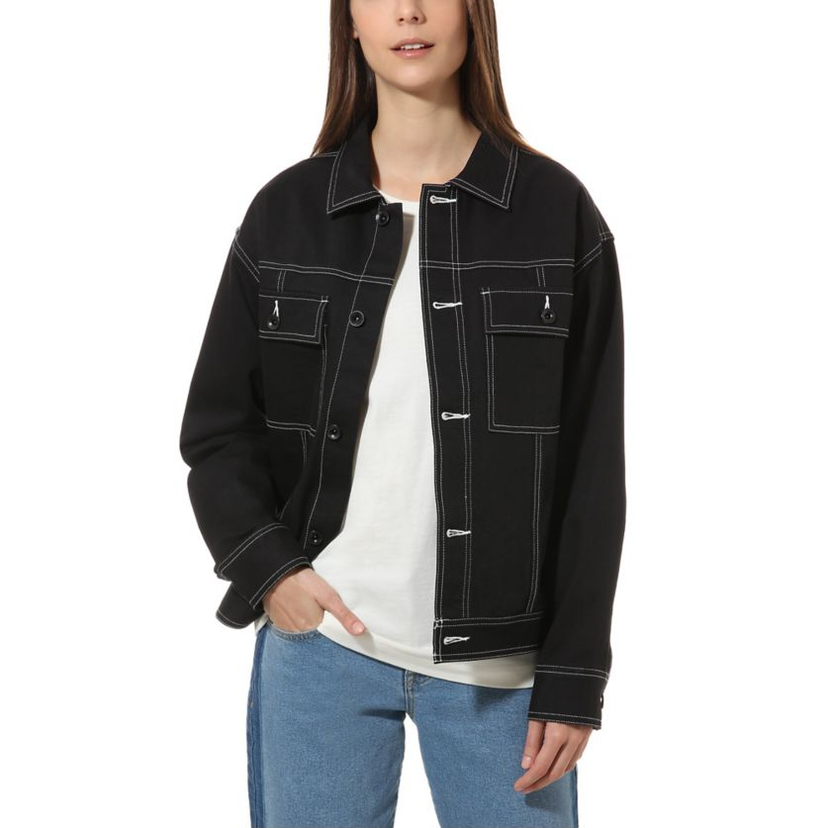 Jakke Vans IN THE KNOW Jacket Sort | vn0a47u7blk1