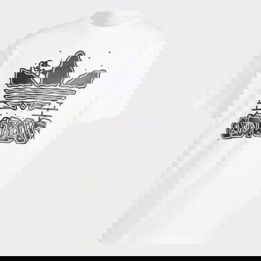 T-shirt adidas Originals Graphics Hack the Elite Hvid | IC5738, 4