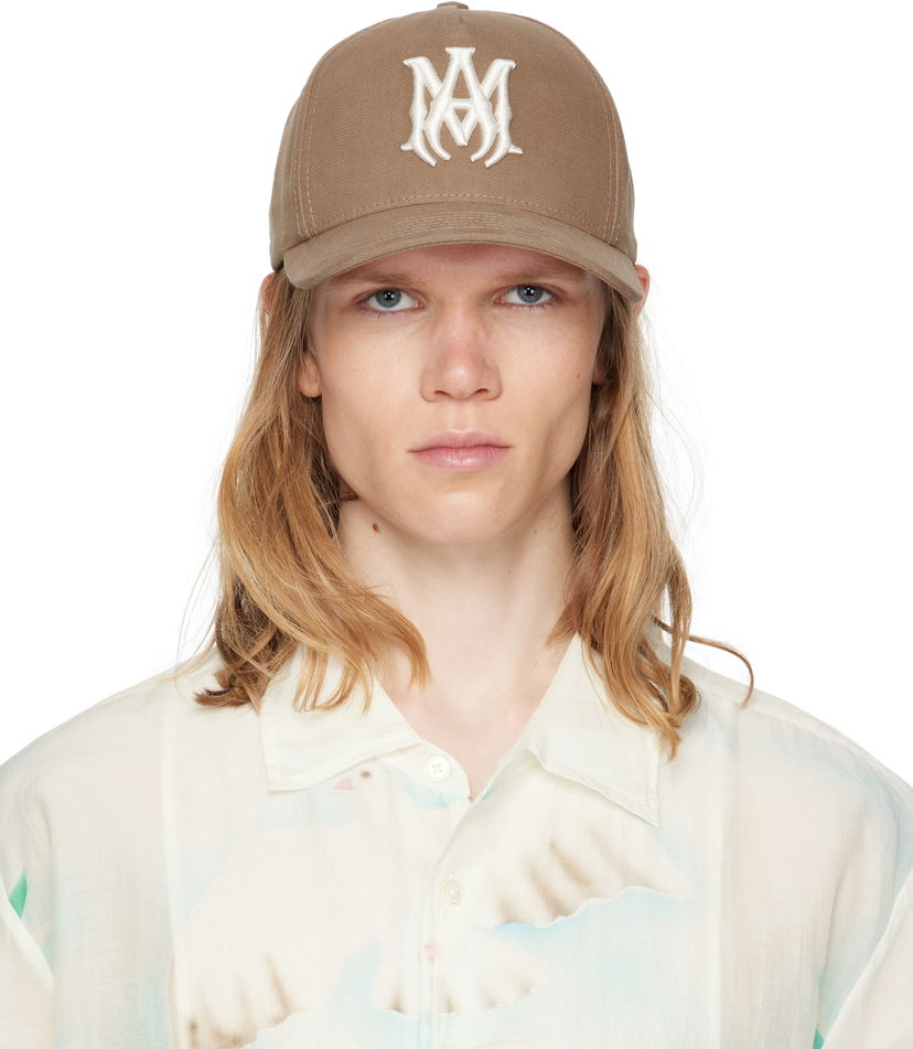 Kasket AMIRI AMIRI Full Canvas MA Cap Brun | AMHACP1058