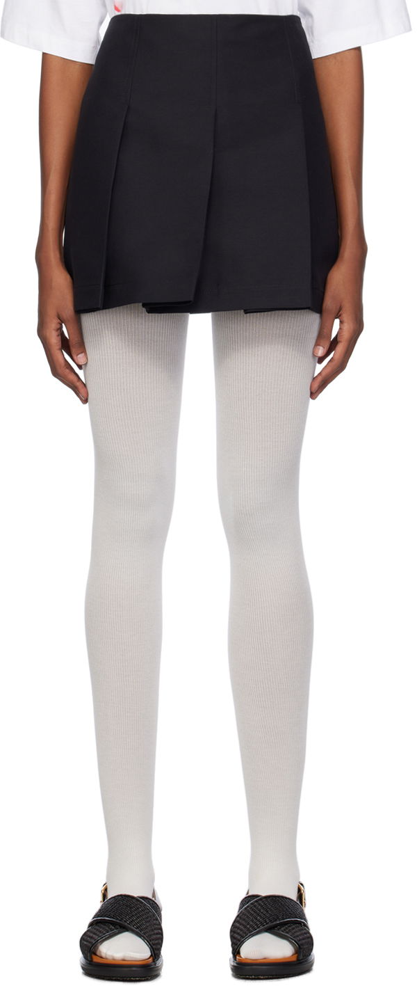 Nederdel Marni Pleated Miniskirt Sort | GOMA0612A0 TCX28