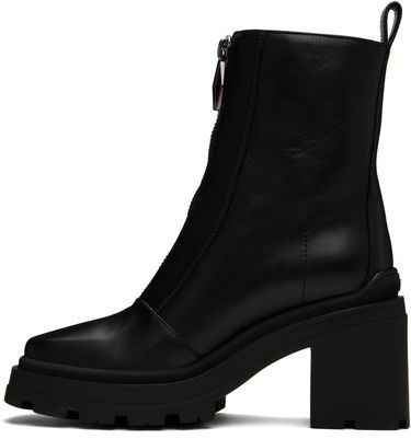 Skopleje Jimmy Choo Jimmy Choo Eugenie 80 Leather Boots Sort | EUGENIE 80 SQM, 2