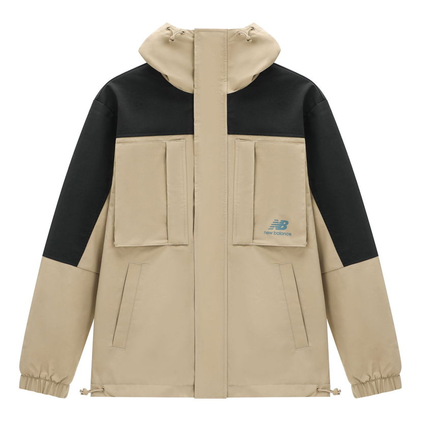 Vindjakke New Balance Windproof Sport Jacket Beige | AMJ31304-BNN
