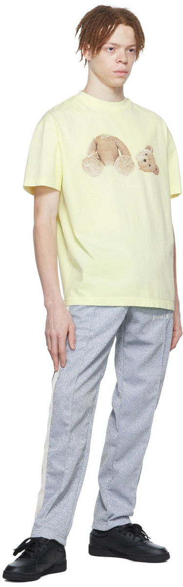 T-shirt Palm Angels Garment Dyed Kill the Bear Tee Gul | PMAA001S22JER0196560, 3