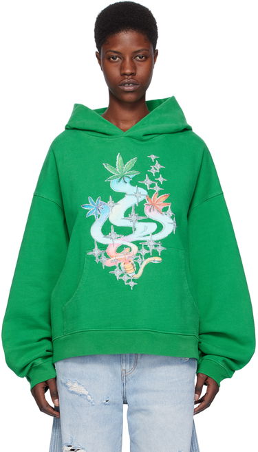 Sweatshirt ERL ERL Graphic Hoodie Grøn | ERL07T025, 0