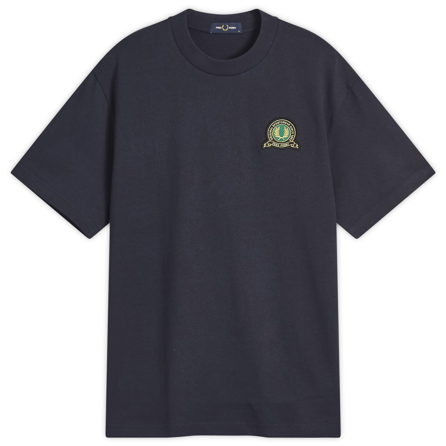 T-shirt Fred Perry Fred Perry Tennis Badge T-Shirt, Size Large Mørkeblå | M1312-608, 1
