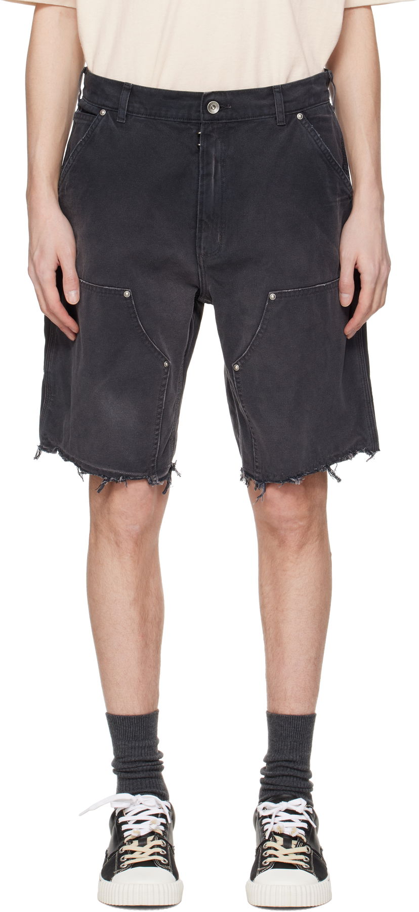 Shorts Maison Margiela Maison Margiela Stud Denim Shorts Sort | S50MU0082 M35255