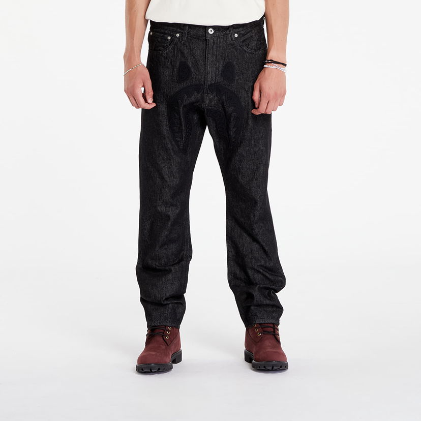 Jeans BAPE A BATHING APE Shark 13 Oz Denim Pants Sort | 001DPK801004M BLK