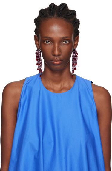 Øreringe KIKO KOSTADINOV Kiko Kostadinov Cowen Crystal Drop Earrings Lilla | KKWAW25ER03-159, 2