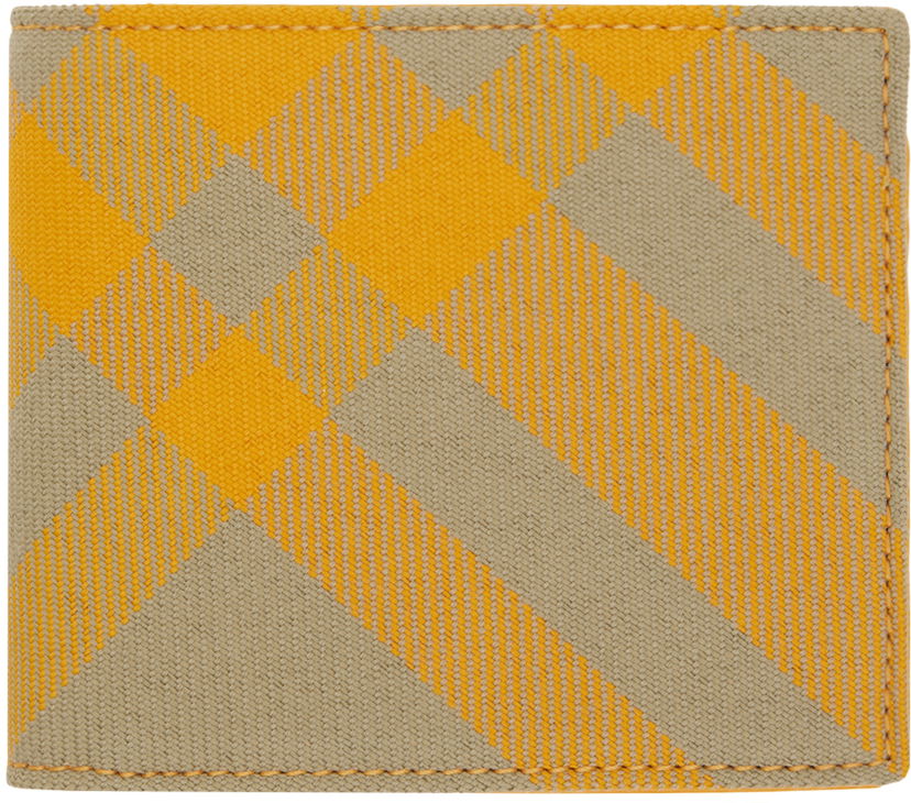 Tegnebog Burberry Check Bifold Wallet Beige | 8078358