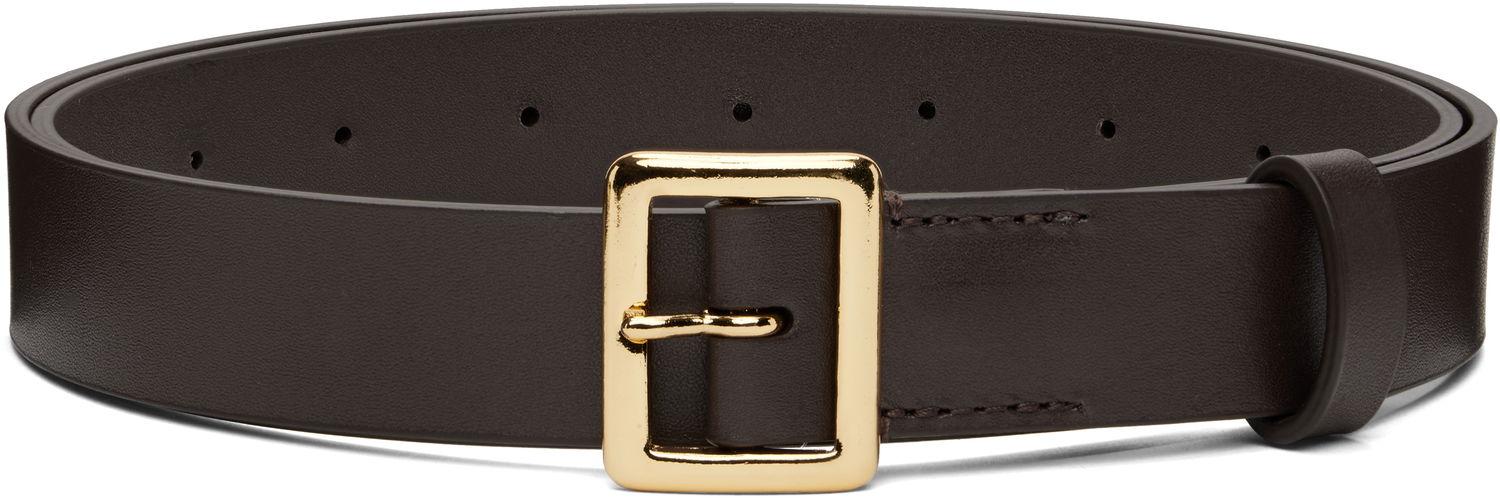 Bælter AURALEE AURALEE Square Buckle Belt Brun | A00B06RP, 0