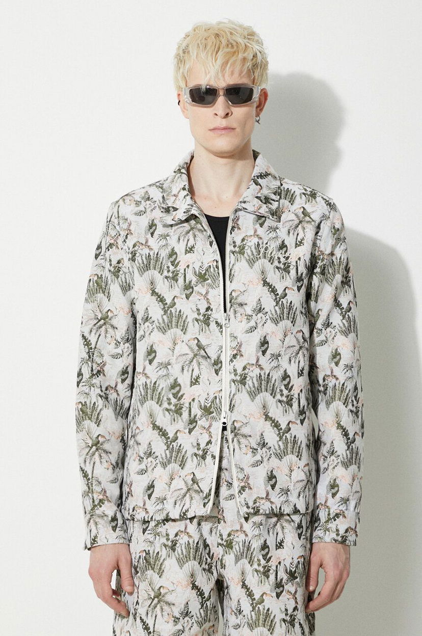 Vindjakke Pleasures Parrot Work Jacket Grøn | P24SP028.GREY