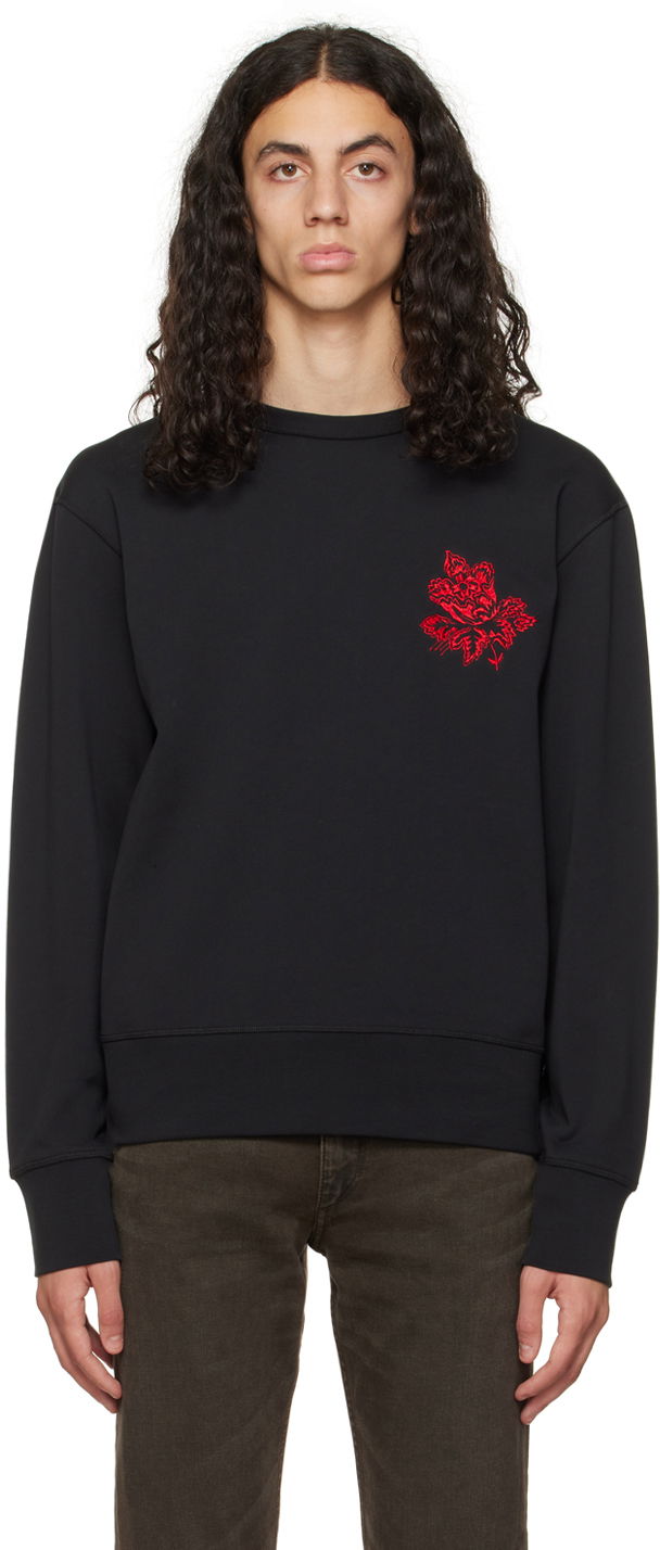 Sweater rag & bone Lunar New Year Embroidered Sweatshirt Sort | MBC22HT058NY58