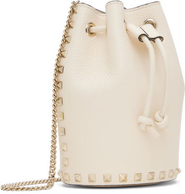 Håndtaske Valentino Valentino Garavani Mini Rockstud Drawstring Bag Sort | 6W2P0AI4VSH, 3