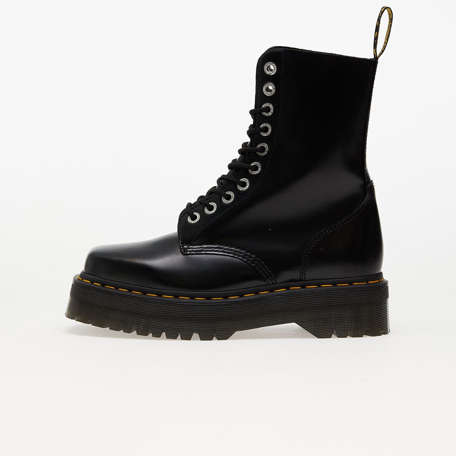 Sneakers og sko Dr. Martens 1490 Quad Squared "Black Polished Smooth" Sort | DM31147001, 0
