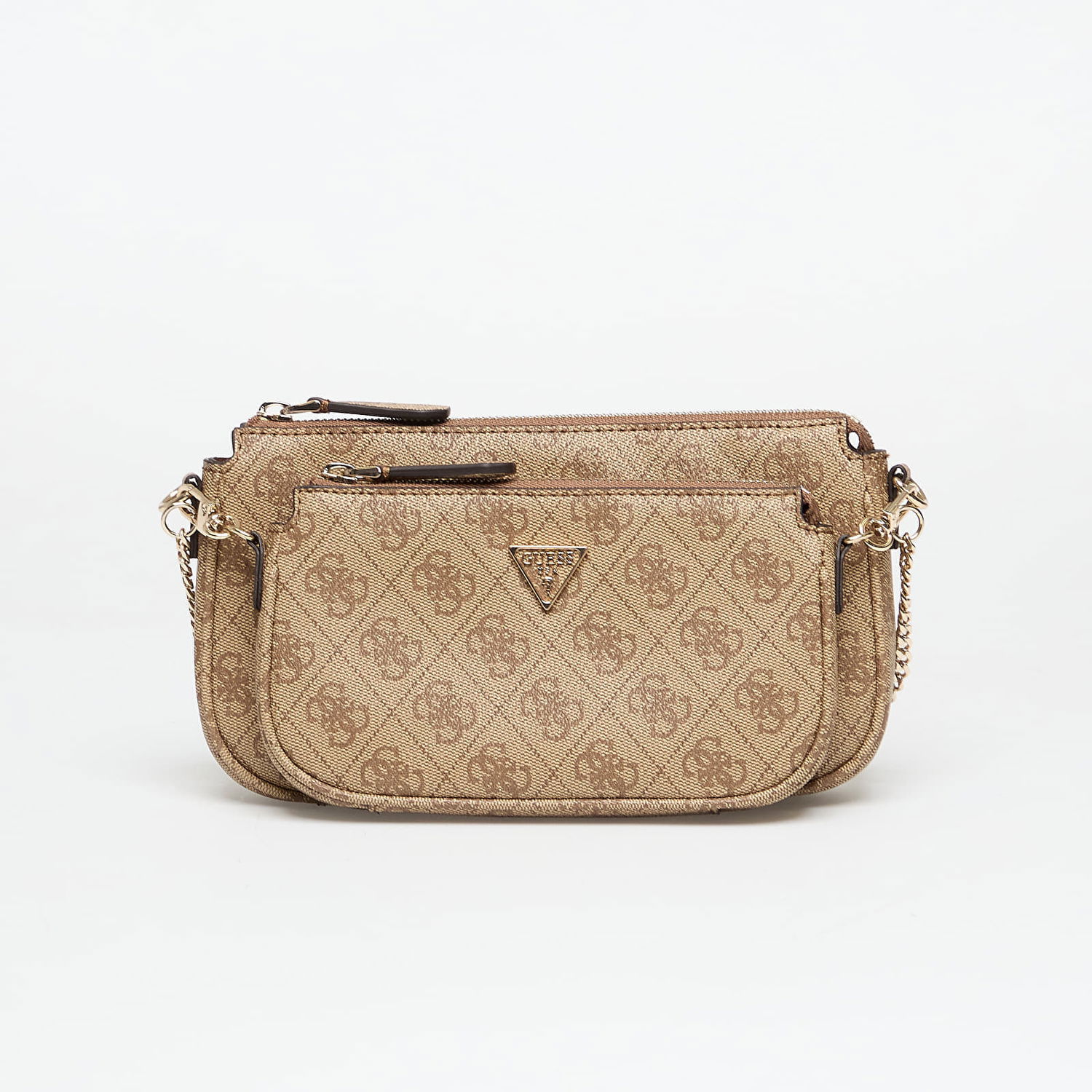 Håndtaske GUESS GUESS Noelle II Double Pouch Crossbody Bag Beige | HWBG9672710-LGW, 0