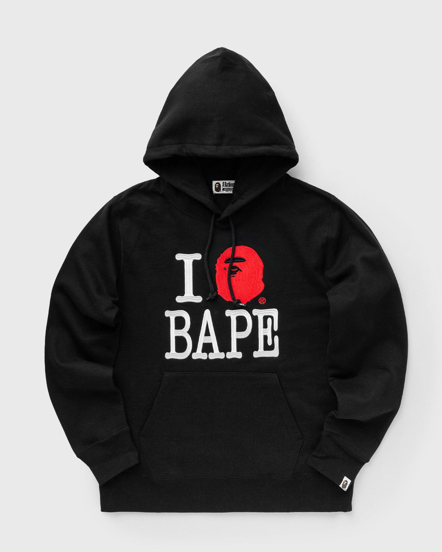 Sweatshirt BAPE I LOVE BAPE Hoodie Black Sort | 001PPK801005MBLK, 0