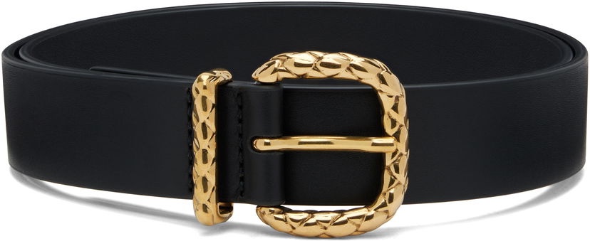 Bælter Bottega Veneta Bottega Veneta Coaxial Loop Belt Sort | 826665VALKO1019