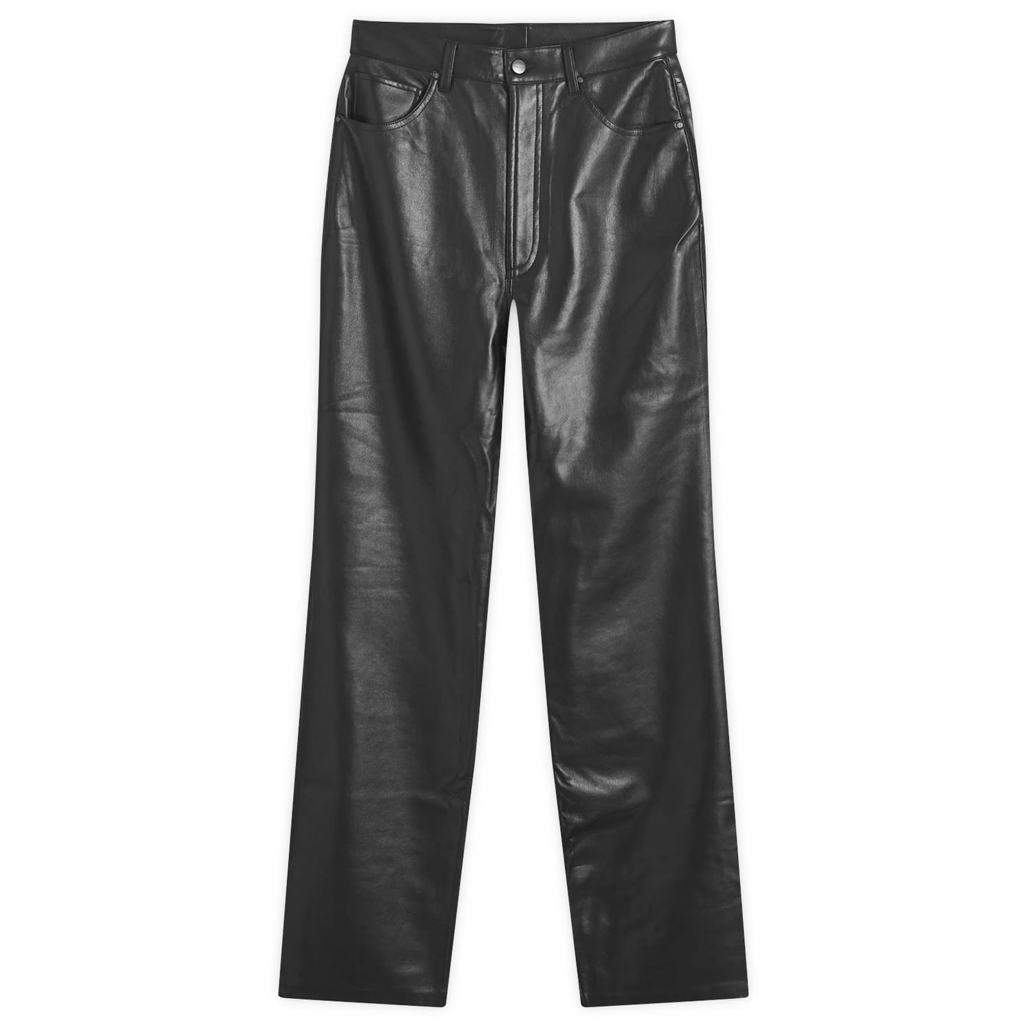 Bukser Anine Bing Black Leather Pants 25" Sort | A-03-10044-BLK26, 1