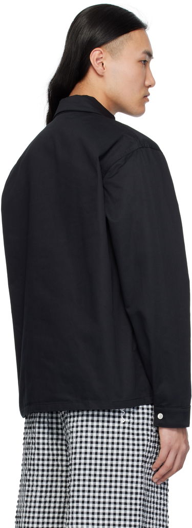 Skjorte Marni Marni Organic Cotton Zip-Up Shirt Sort | CUMU0297S0 UTC311, 2