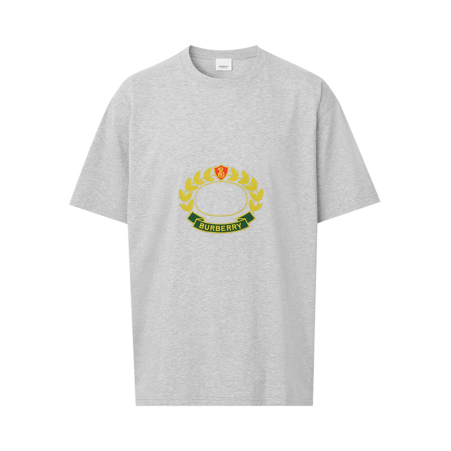 T-shirt Burberry Oak Leaf Crest Oversized T-Shirt Grå | 8061291, 0