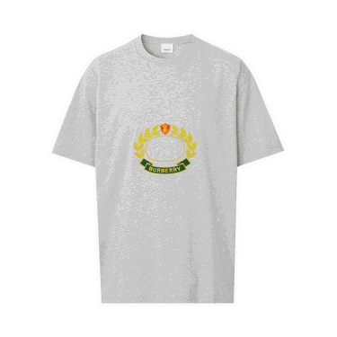 T-shirt Burberry Oak Leaf Crest Oversized T-Shirt Grå | 8061291, 0