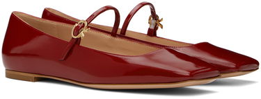 Sneakers og sko Gianvito Rossi Gianvito Rossi Christina 05 Ballerina Flats Rød | G22246-05CUO-NUI, 3