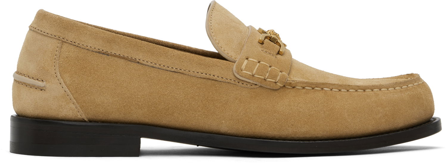 Skopleje Versace Versace Giuliano Suede Loafers Beige | 1013592_1A13357, 0