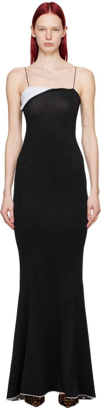 Kjole Jacquemus Sculptures Aro Maxi Dress Sort | 24E241KN449-2358, 0