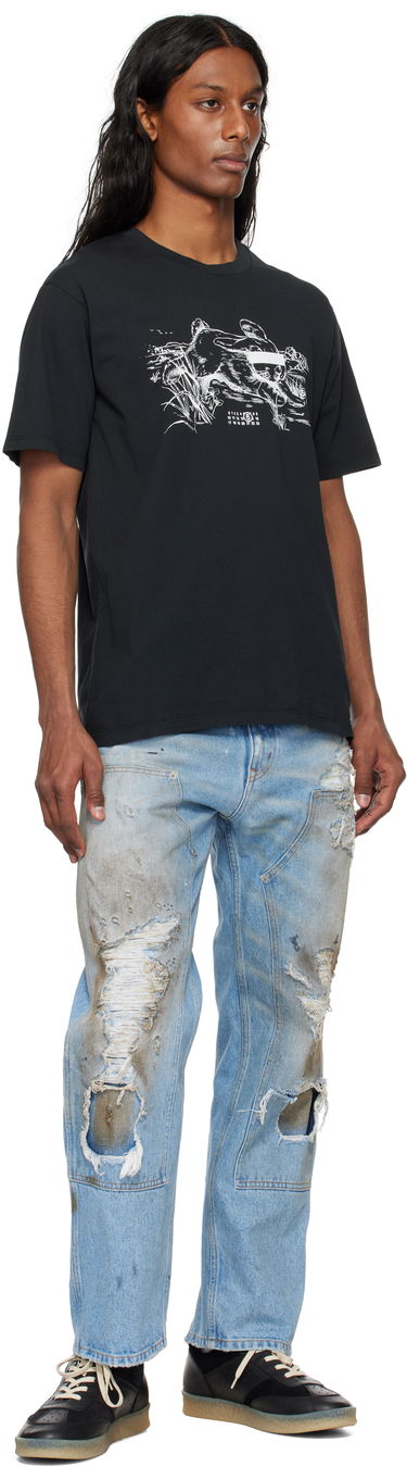 Jeans Maison Margiela MM6 Maison Margiela Distressed Carpenter Jeans Blå | SH2LA0017 M30018, 3
