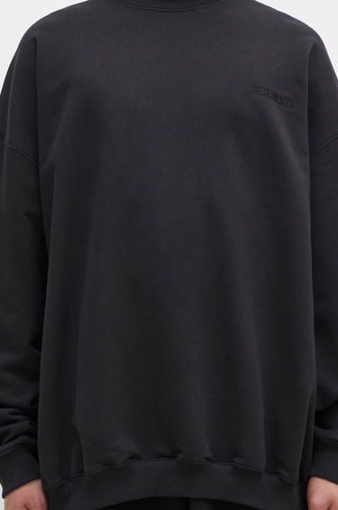 Sweatshirt VETEMENTS Embroidered Logo Oversized Sweatshirt Sort | UA66CW640B, 4