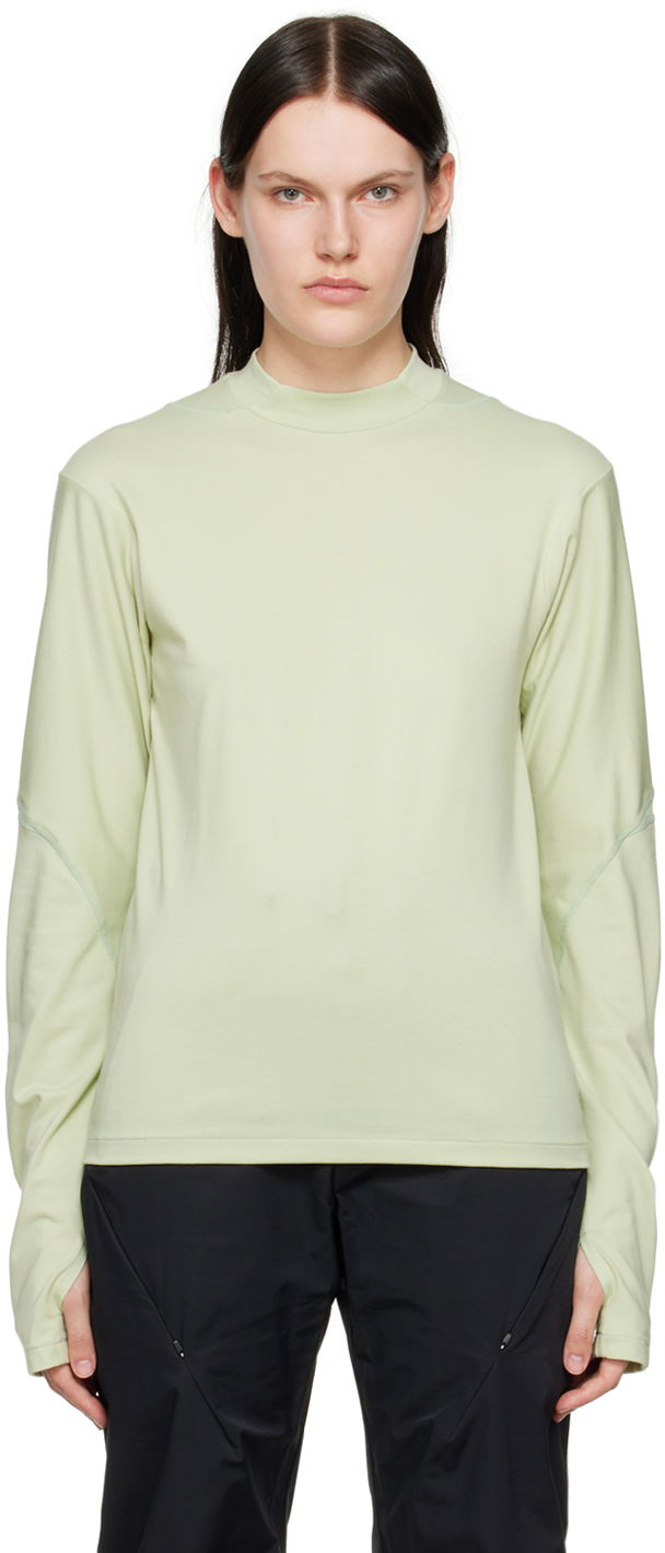T-shirt Post Archive Faction (PAF) 5.0 Right Long Sleeve T-Shirt Grøn | TLSR-M