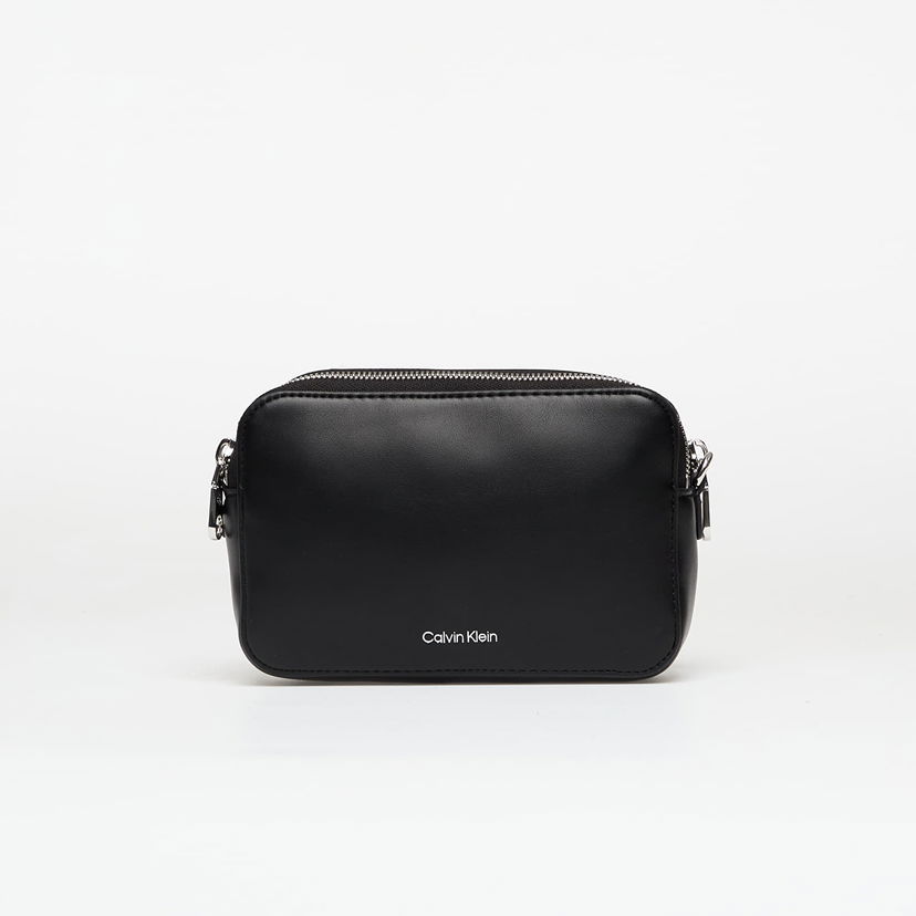 Skuldertaske CALVIN KLEIN Calvin Klein Webbing Double Strap Crossover Bag Sort | LV04F3165G 2QP