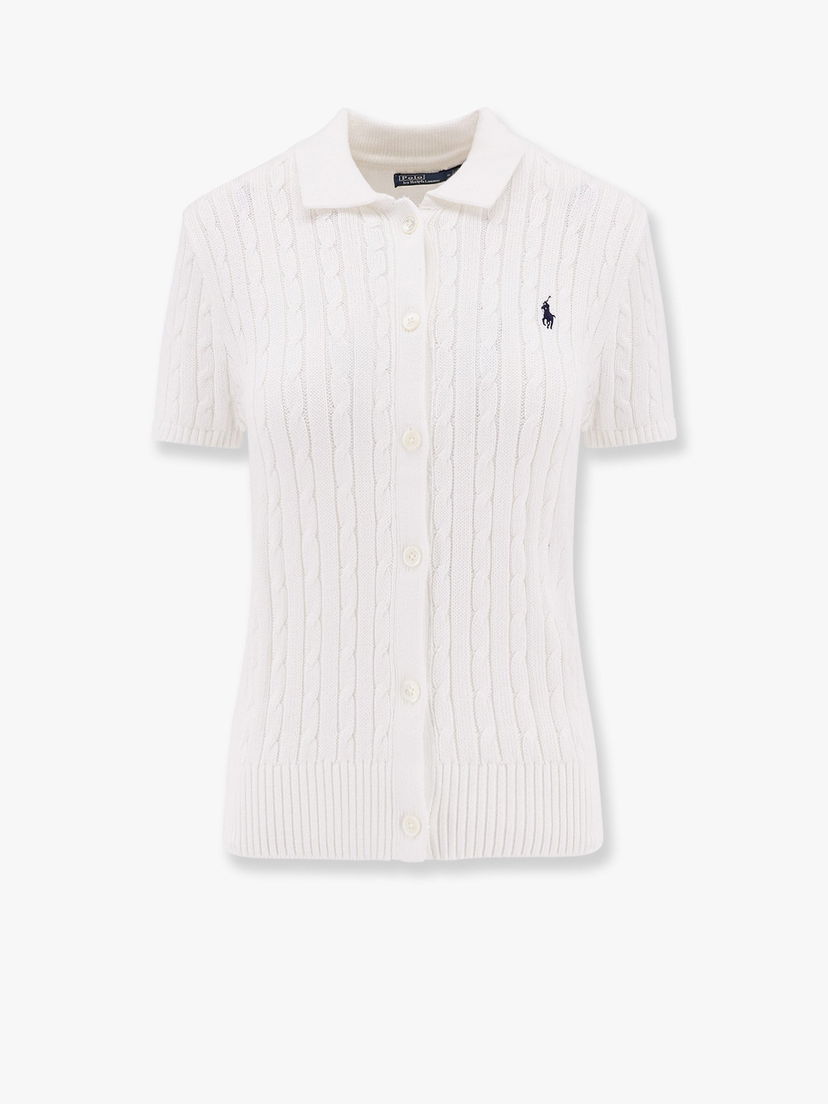 Sweater Polo by Ralph Lauren Cable-Knit Cotton-Blend Cardigan by Polo Ralph Lauren Hvid | 211963486001