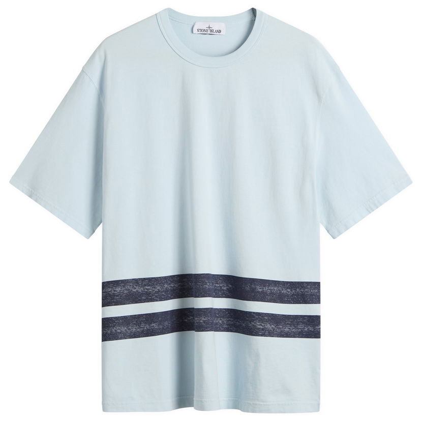 T-shirt Stone Island Marina Stripe T-Shirt, Size Large Blå | K2S152100003-V0040
