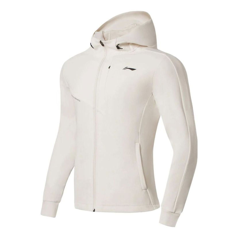 Vindjakke Li-Ning Training Logo Printing Jacket Hvid | AWDS627-9