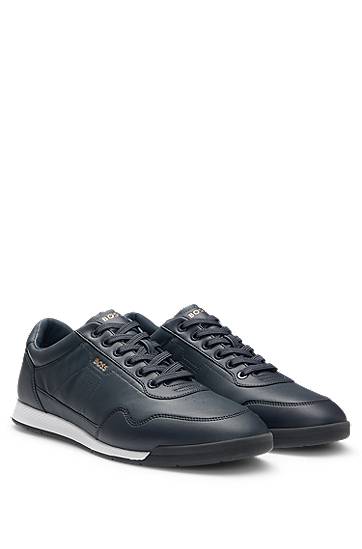 Tøj BOSS BOSS Gold-Tone Logo Mørkeblå | 50548658, 1