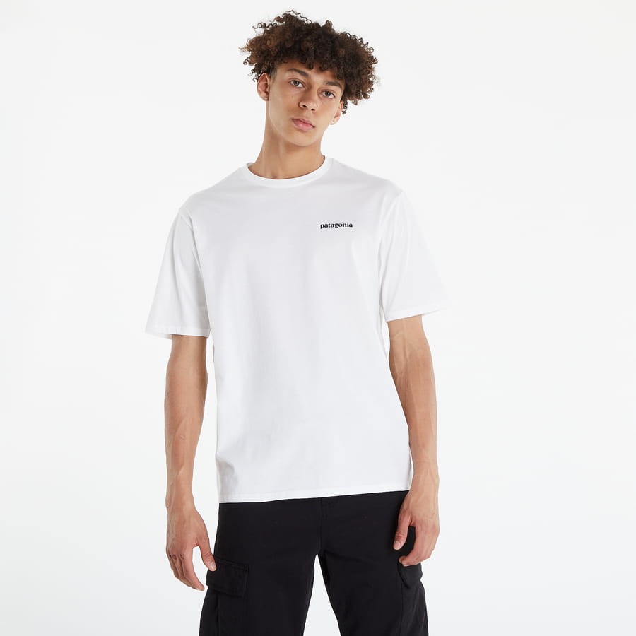 T-shirt Patagonia P-6 Mission Regenerative Tee Hvid | 37529-WHI, 0