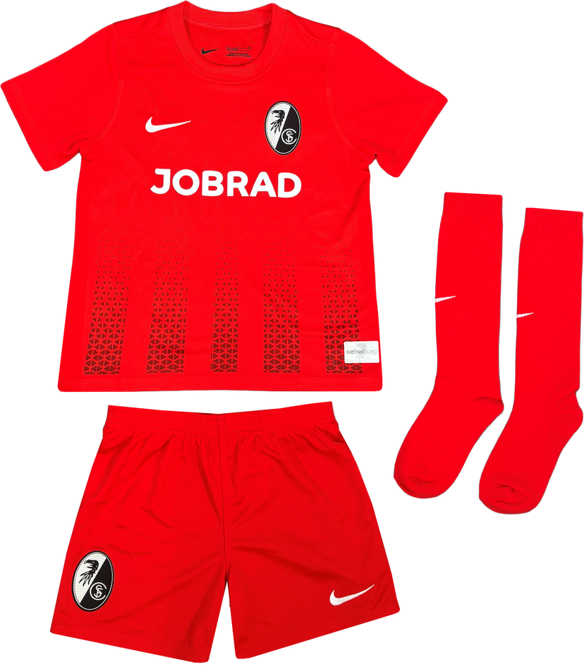 Jersey Nike Dri-FIT SC Freiburg 2025/26 Third Little Kids' Soccer Jersey Set Rød | 6scfcd2244-657
