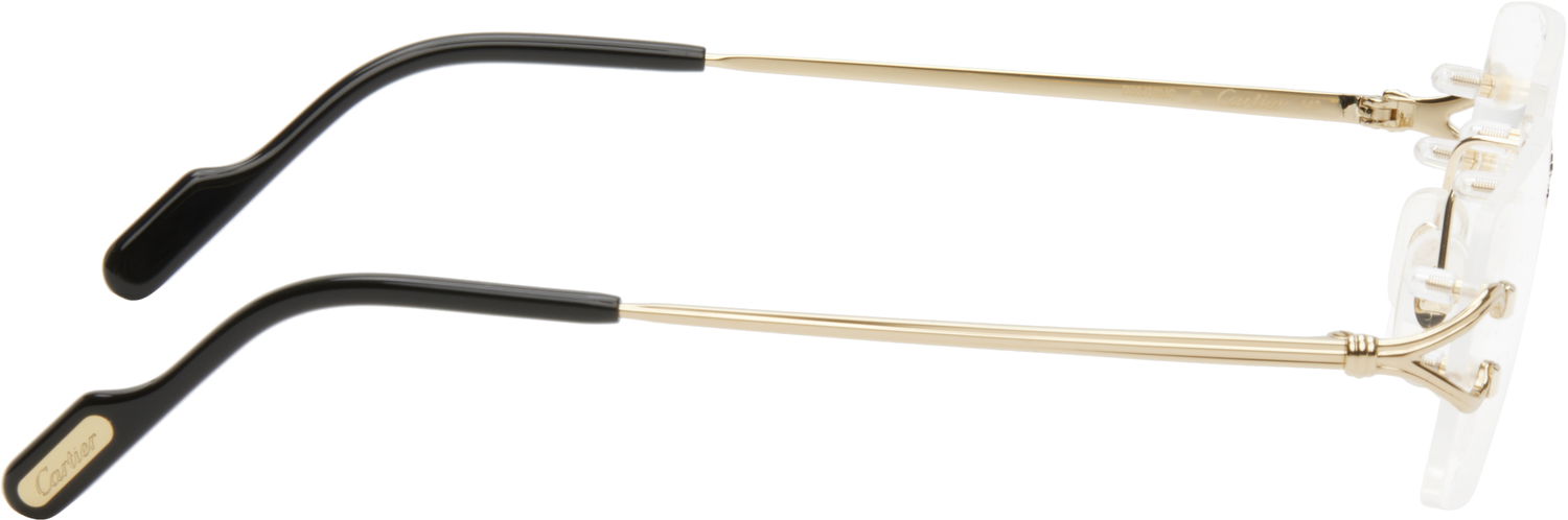 Solbriller Cartier Cartier Décor C Classique Rimless Glasses Metalisk | CT0563O-001, 1