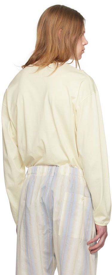 T-shirt LEMAIRE Relaxed Long Sleeve T-Shirt Gul | TO1182 LJ1018, 2
