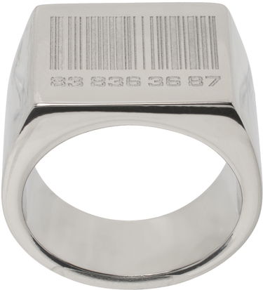 Ring VETEMENTS Barcode Engraved Ring Metalisk | VL20RI200S, 0