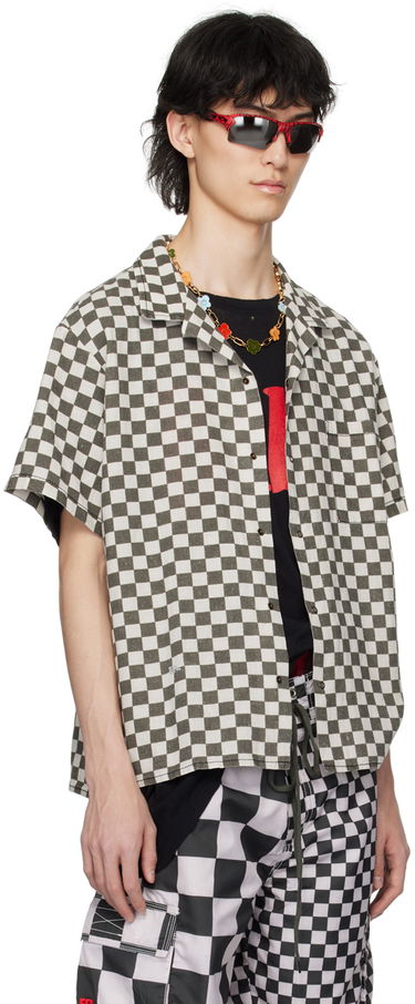 Skjorte ERL Printed Hawaiian Shirt Hvid | ERL08B016, 2