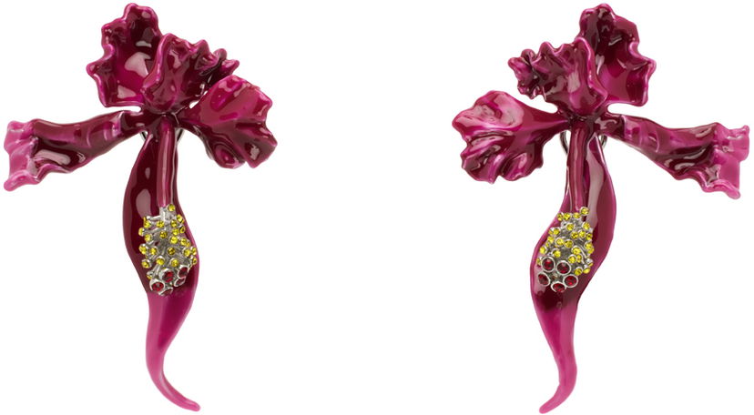 Øreringe Marc Jacobs Marc Jacobs 'The Future Floral' Earrings Lilla | 2S4JER001J07
