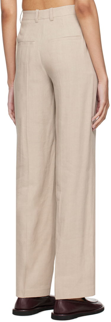 Bukser Anine Bing Kline Straight Leg Trousers Beige | A-03-3344-SDA26, 2