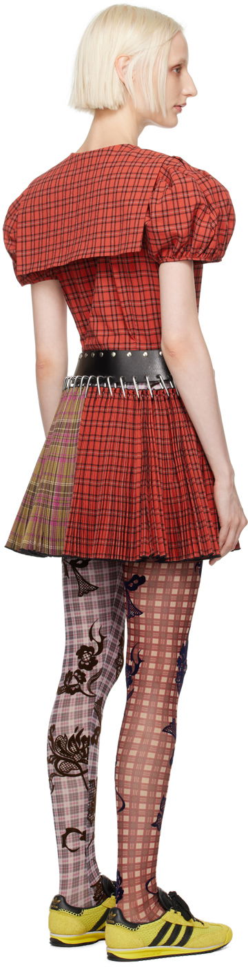 Nederdel Chopova Lowena Judith Carabiner Plaid Minidress Rød | 1247, 2