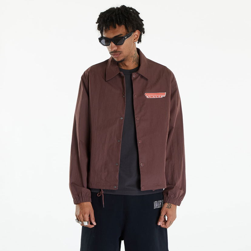 Jakke Awake NY 4 Wheeler Coaches Jacket Brown Brun | AWK-SP24-OT009-BRN