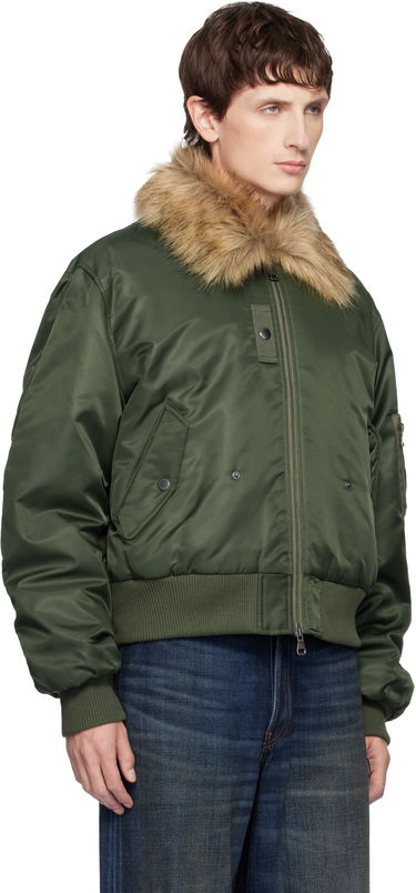 Bomberjakke Andersson Bell Fur Collar MA-1 Bomber Jacket Grøn | awa737u, 1