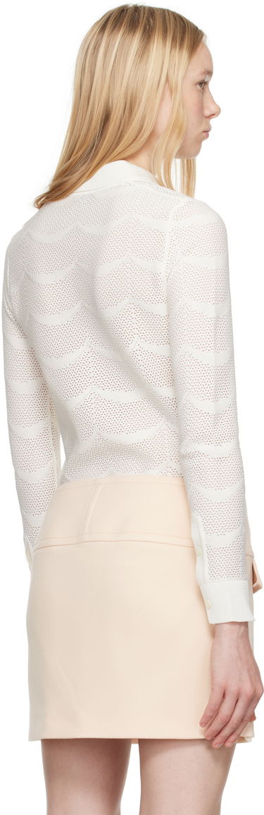 Sweater Tom Ford TOM FORD Knitted Polo Shirt Hvid | CAK373-YAX844, 2