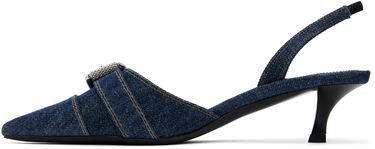 Sneakers og sko Givenchy Givenchy Voyou Slingback Heels Blå | BE308XE259401, 2